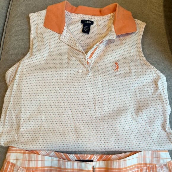 Vintage Izod top and Bermuda shorts w/ pockets. - Picture 8 of 10